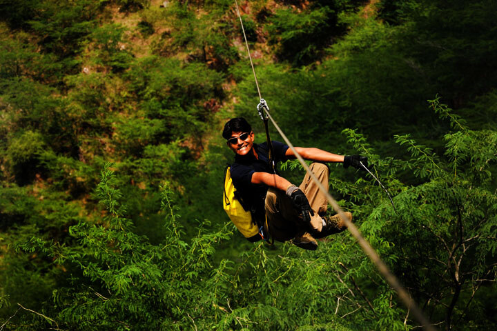 Zip-lining