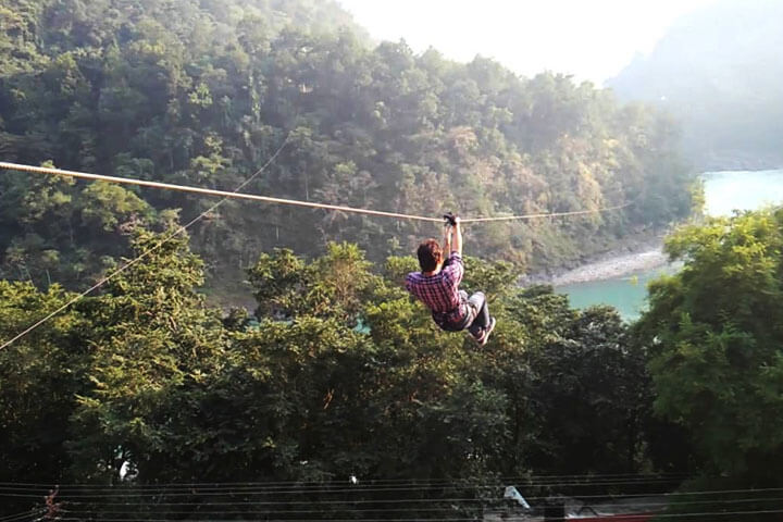Zip-lining