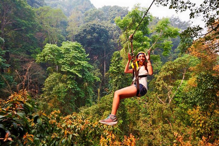 Zip-lining