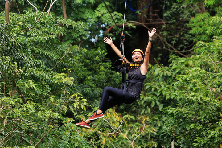 Zip-lining