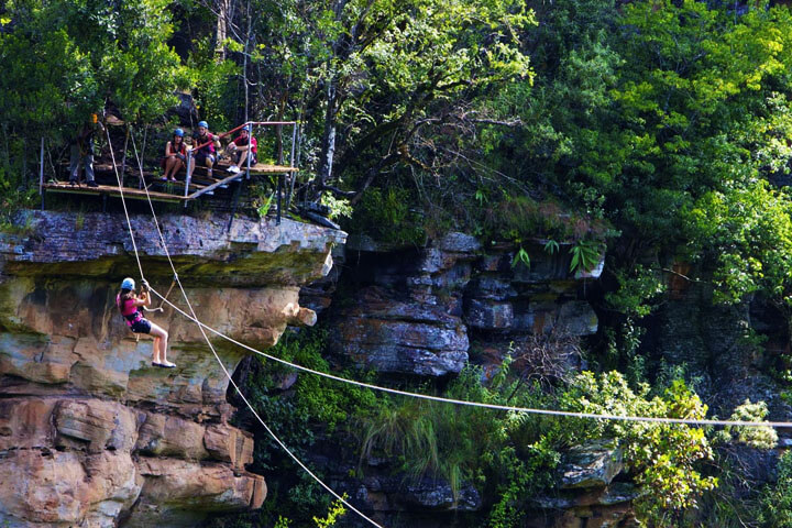 Zip-lining
