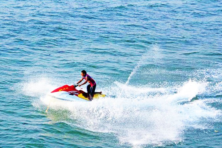 Jet skiing